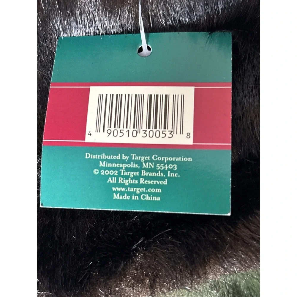 NEW OLIVE‎ GREEN CHRISTMAS STOCKING BROWN FAUX FUR CUFF 18